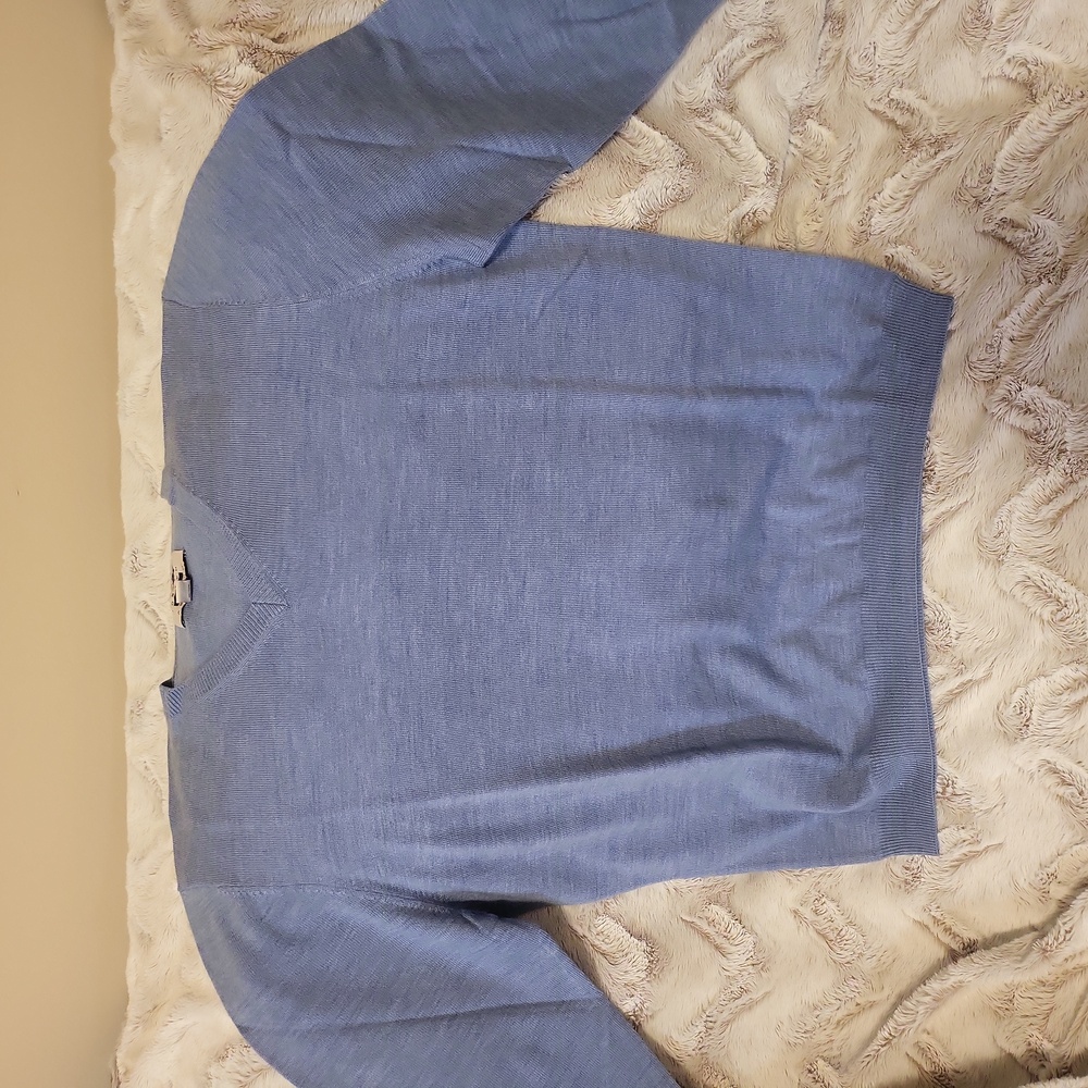 Joseph Abboud Mens XL 100% Merino wool sweater, Light blue